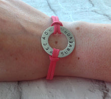 SCAD SURVIVOR Medical bracelet - stamped washer bracelet - Fred And Bo