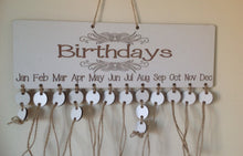 Birthday calendar plaque - personalised birthday tracker - Fred And Bo