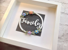 Floral Word wreath Box Frame - Fred And Bo