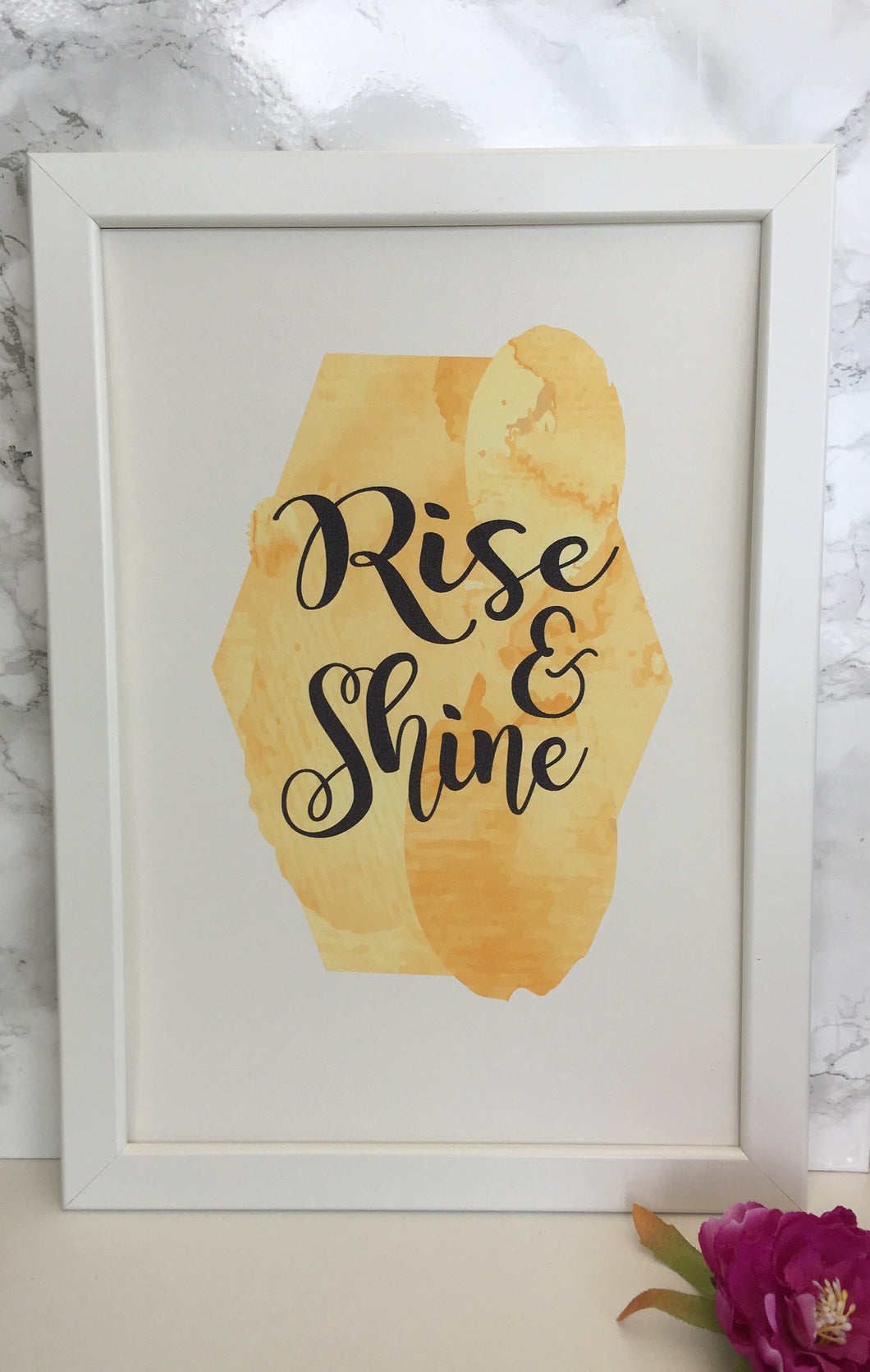 Rise & Shine framed watercolour print - Fred And Bo