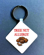 Tree nut allergy Medical Alert Keyring. - Fred And Bo