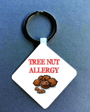Tree nut allergy Medical Alert Keyring. - Fred And Bo