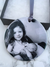 Christmas ceramic ornament- Personalised Hanging Decoration - Fred And Bo