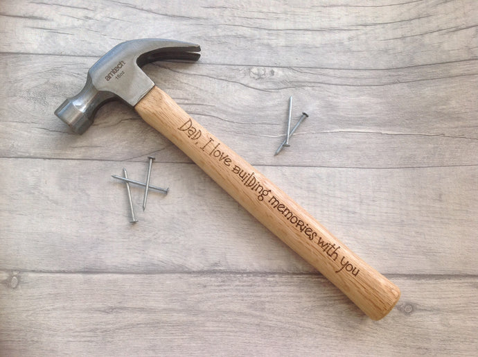 Engraved Hammer- 16oz claw hammer personalised - Fred And Bo