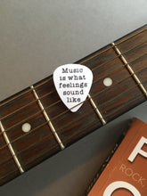 Guitar Pick- Music is what feelings sound like (set of 3) - Fred And Bo