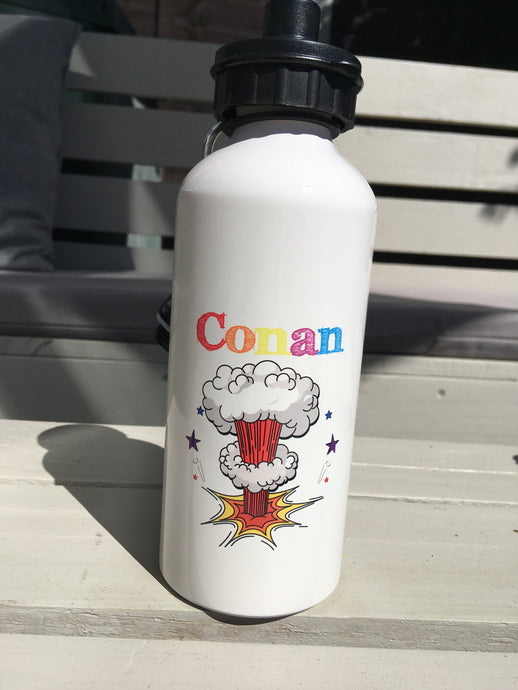 Explosion personalised Aluminium water bottle - Fred And Bo