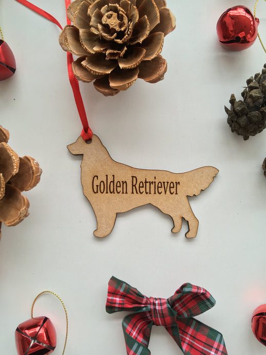 Personalised Dog Decoration - Golden Retriever - Fred And Bo