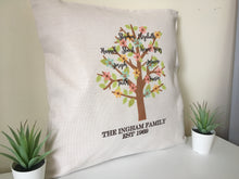 Family tree cushion pillow - personalised - Fred And Bo