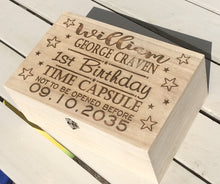 Personalised Wooden Baby Gift Box - Memory Keepsake Box - Fred And Bo