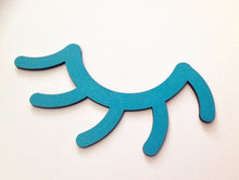 Sleepy lashes sleepy eyes laser cut wood wall decor - Fred And Bo