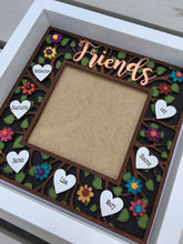 Friends photo frame - hand painted personalised friends gift - Fred And Bo
