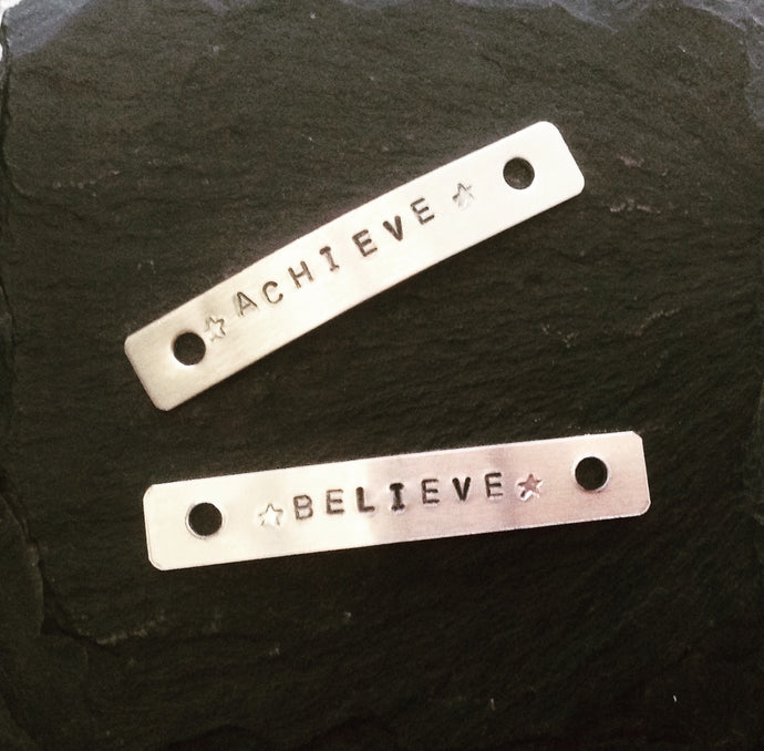 Trainer tags - set of two running show tag motivation tag - Fred And Bo