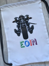 Pirate skeleton biker - Personalised drawstring gym bag - - Fred And Bo