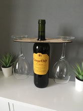 Wine bottle and glass holder- Personalised - Fred And Bo
