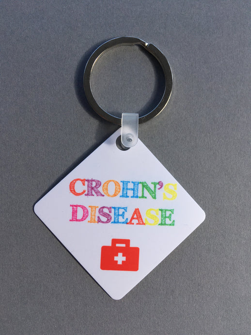 Crohn’s Disease Medical Alert Keyring. - Fred And Bo
