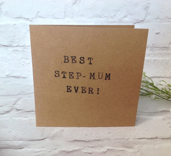 Hand stamped card 