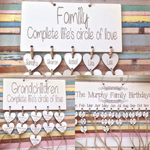Family circle of love grandparent Personalised plaque laser cut - Fred And Bo