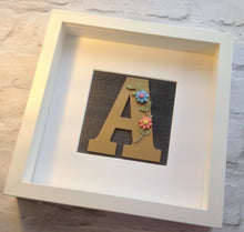 Floral Letter Inital Box Frame - Fred And Bo