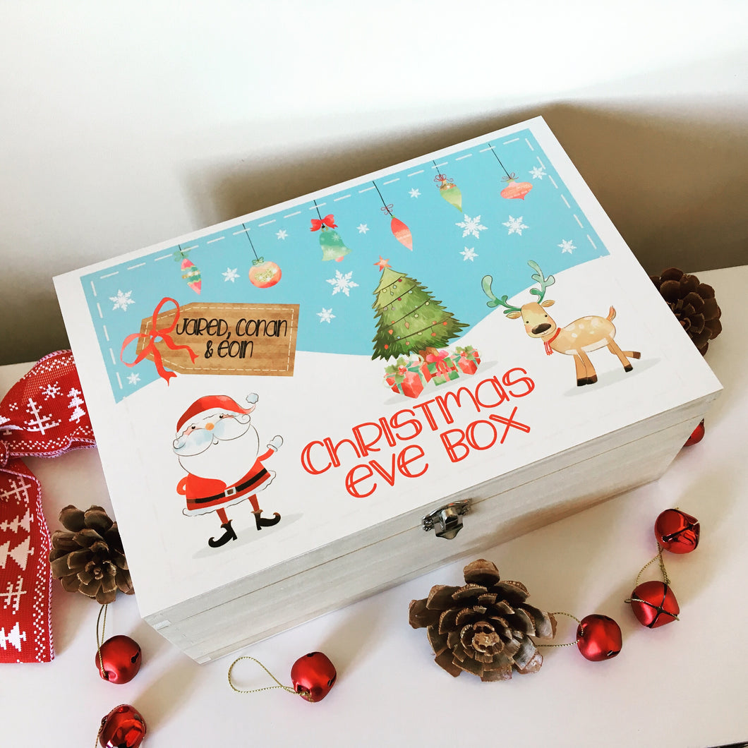 Personalised Christmas Eve Box- printed colour - Fred And Bo