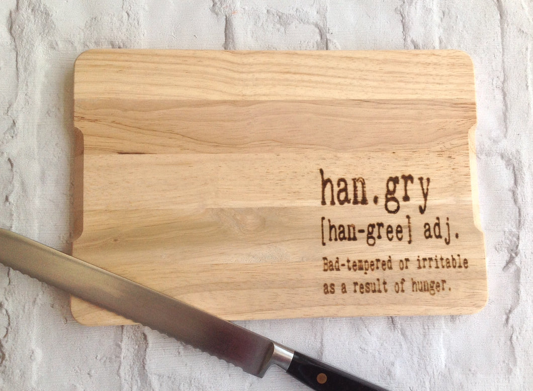 Engraved chopping board- Hangry - Fred And Bo