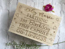 Personalised Wooden Baby Gift Box - Memory Keepsake Box - Fred And Bo