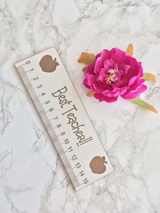 Best Teacher Ruler- thank you teacher gift - Fred And Bo