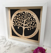 Family Tree - circle of life - plywood framed - Fred And Bo