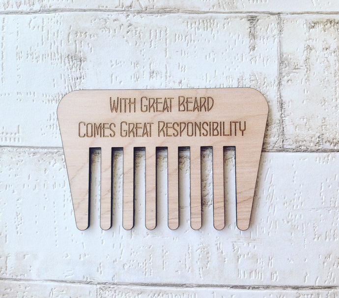 Beard comb wooden gift for men - Fred And Bo