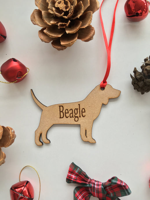 Personalised Dog Decoration - Beagle - Fred And Bo