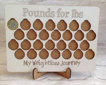 Pounds for pounds weight loss journey plaque - Fred And Bo