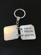 Hand stamped story book keyring - Fred And Bo