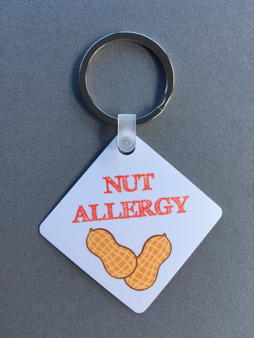 Nut allergy Medical Alert Keyring - Fred And Bo