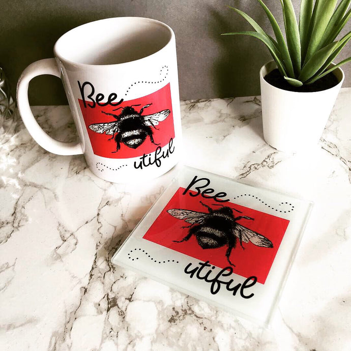 Mug & Coaster set- Bee utiful - Fred And Bo