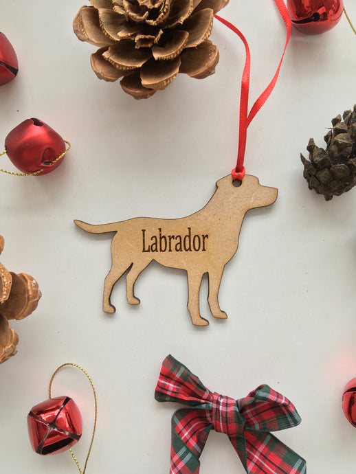 Personalised Dog Decoration - Labrador - Fred And Bo