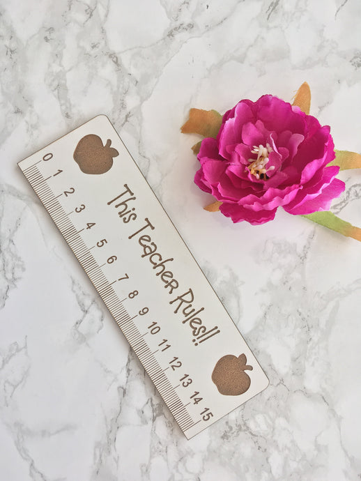 Best teaching assistant -Teacher Ruler- thank you teacher gift - Fred And Bo