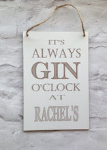 It's always Gin O'clock- personalised plaque - Fred And Bo