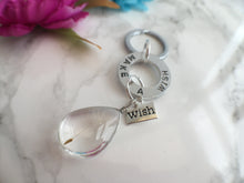 Make a wish dandelion Hand stamped washer keyring - Fred And Bo