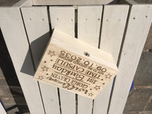 Personalised Wooden Baby Gift Box - Memory Keepsake Box - Fred And Bo