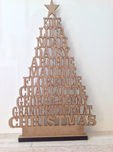 Laser cut Christmas tree personalised - Fred And Bo