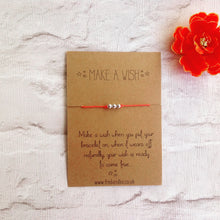 Make a wish bracelet / wishing bracelet / 3 wishes beaded bracelet - Fred And Bo
