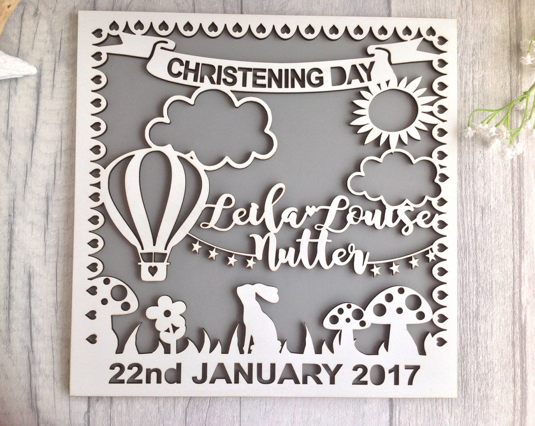 Personalised 2024 christening plaques