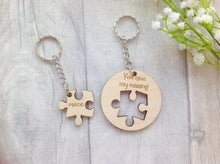 You are my missing piece jigsaw two piece keyring - Fred And Bo