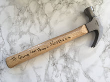 16oz claw hammer- Father’s Day Gift- personalised with handwriting - Fred And Bo