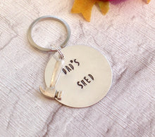 Dad's shed- hand stamped key chain - Fred And Bo