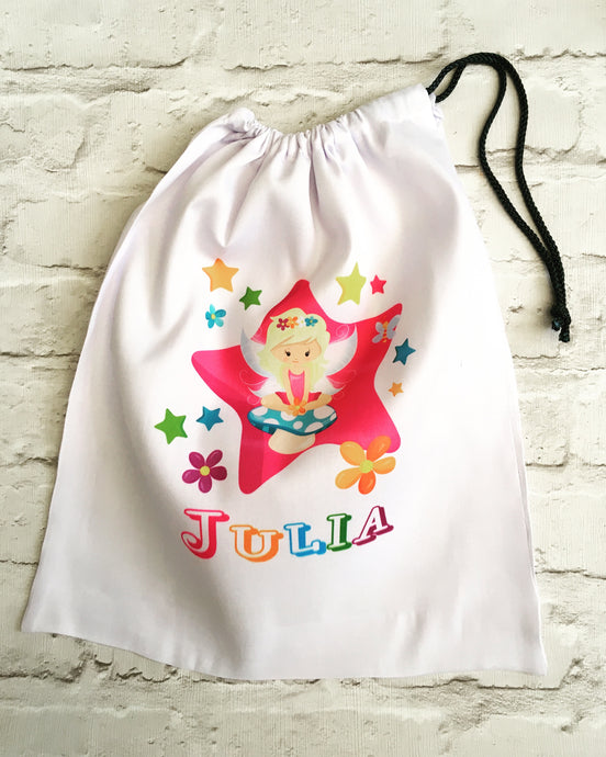 Personalised drawstring gym bag - Fairy design - Fred And Bo