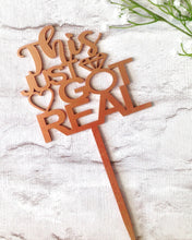 CAKE TOPPER - wedding - This just got real - Fred And Bo