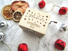 Musical wind up box- personalised 1st Christmas - Fred And Bo