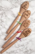 Wooden spoon- engraved - made with love - personalised - Fred And Bo