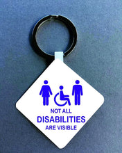 Not all disabilities are visible Medical Alert Keyring. - Fred And Bo