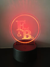 Personalised colour changing LED Night Light with remote control - Fred And Bo